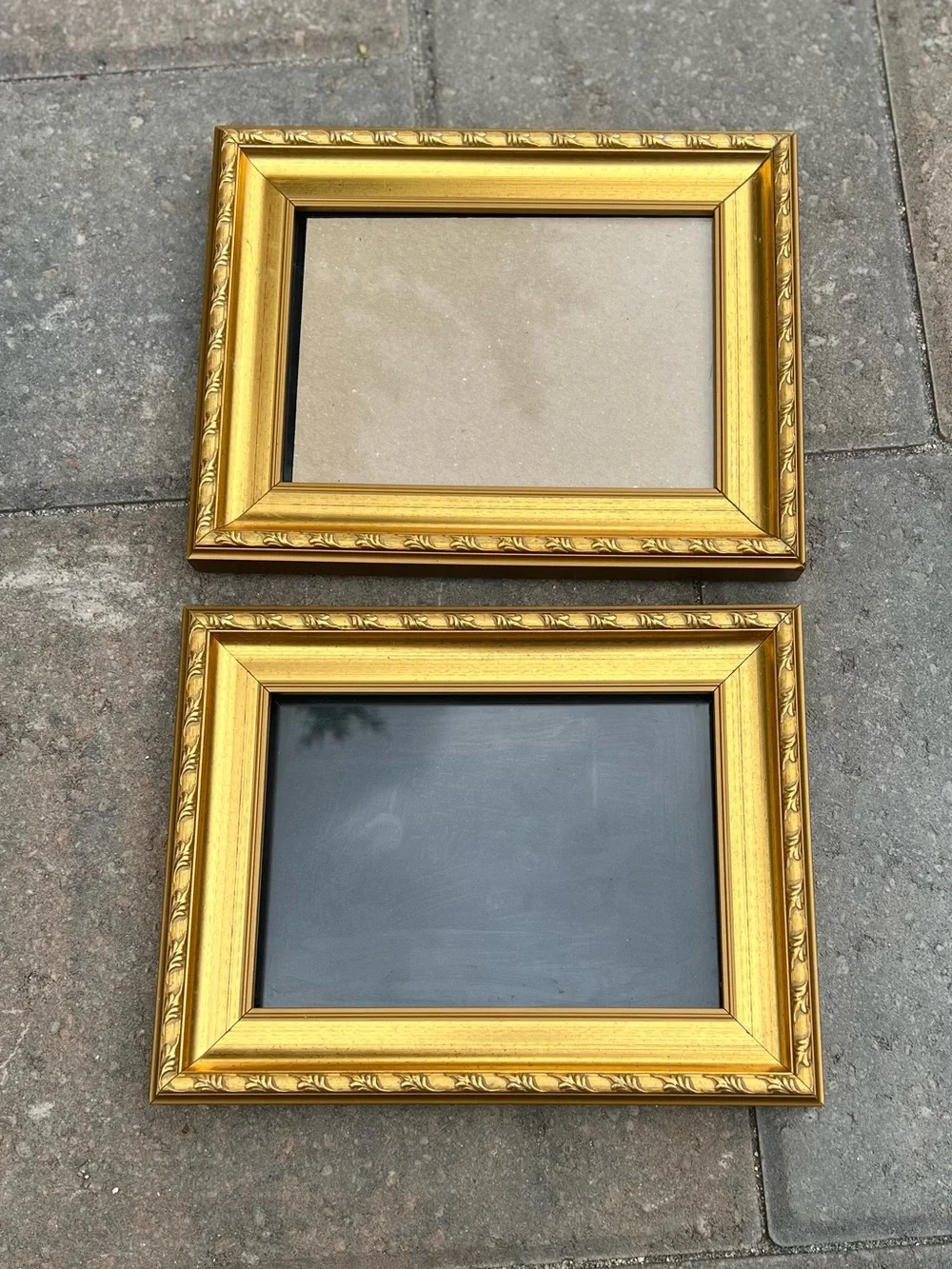 Vintage Style Ornate Gold Picture Frames – Matching Pair (5x7 Photo Size)